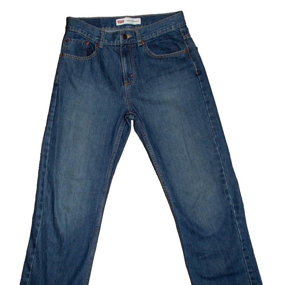 Levi's 550 Relaxed Fit Jeans Women Size 27x29 Blue Denim Cotton Straight Leg